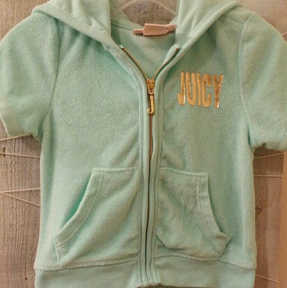 Juicy Couture Short Sleeve Toddler Girl Hoodie 2T